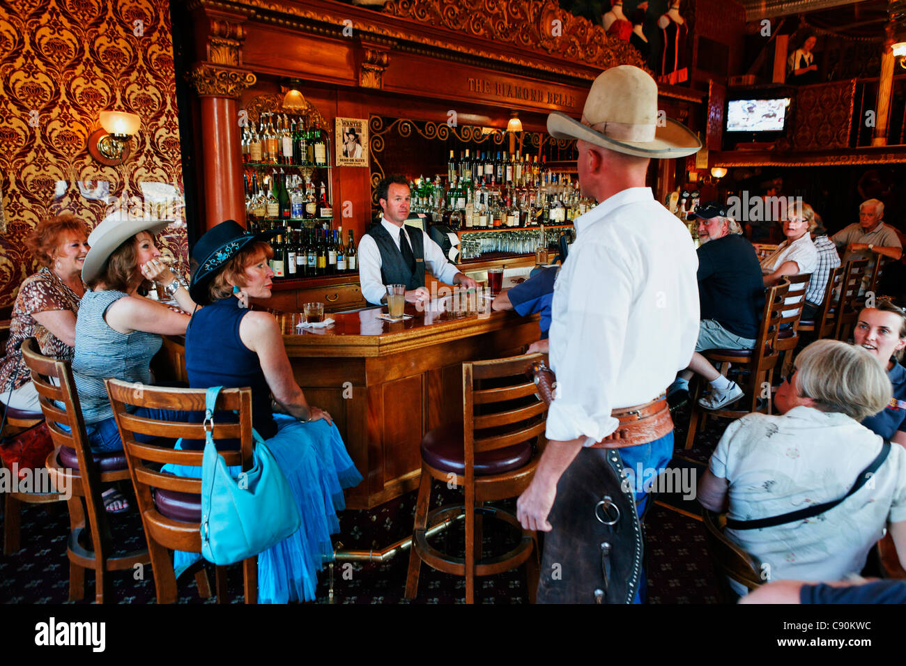 Monday shooting at the Diamond Belle Saloon, Durango, La Plata County, Colorado, USA, North America, America Stock Photo