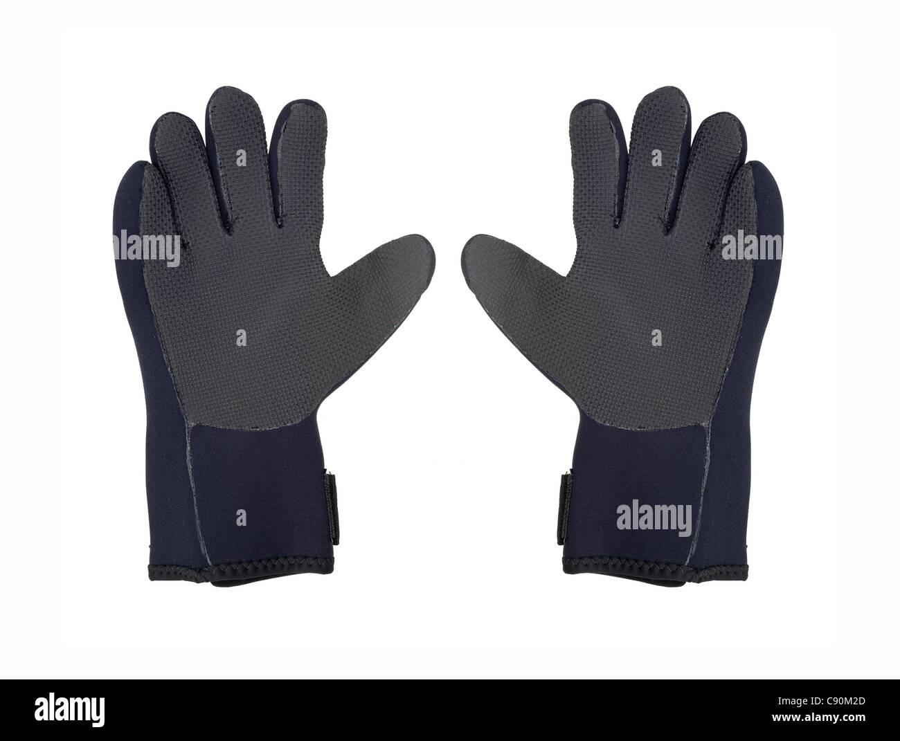 Two divers gloves Stock Photo