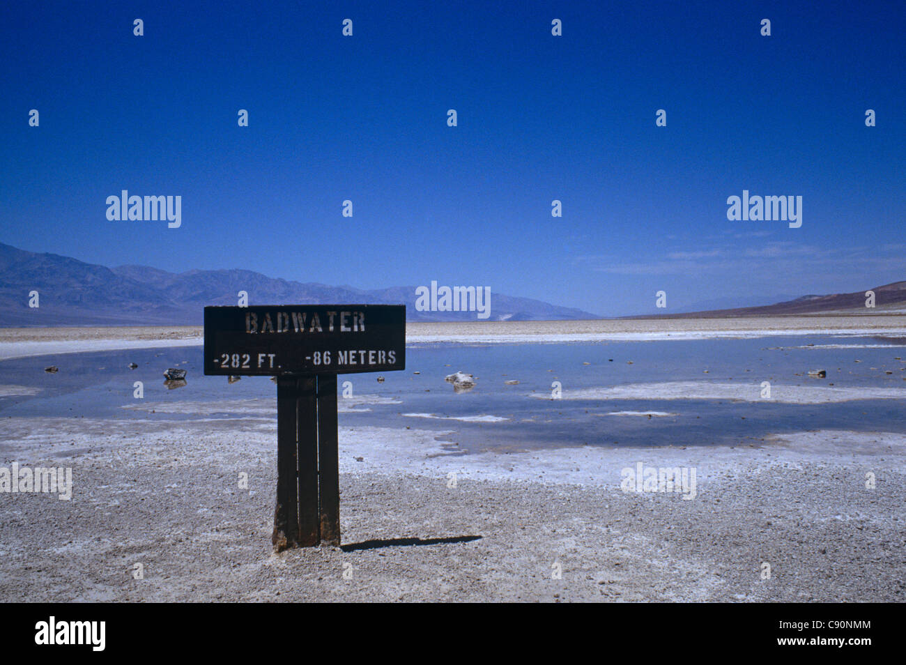 Badwater a basin in Death Valley is the specific location of the lowest ...