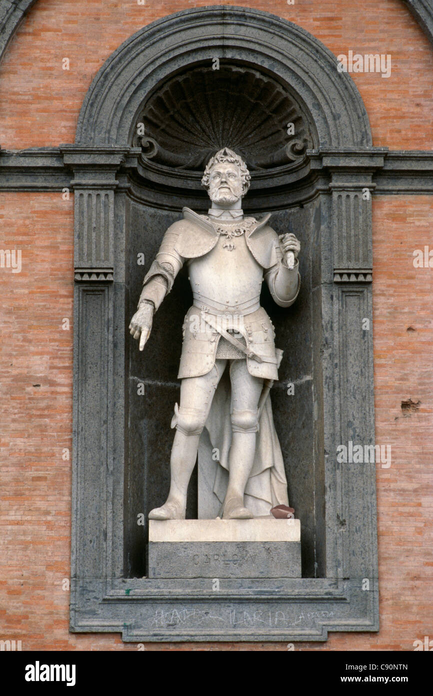 Naples, Italy. Royal Palace. Statue of Charles V (1500 1558) Carlo V