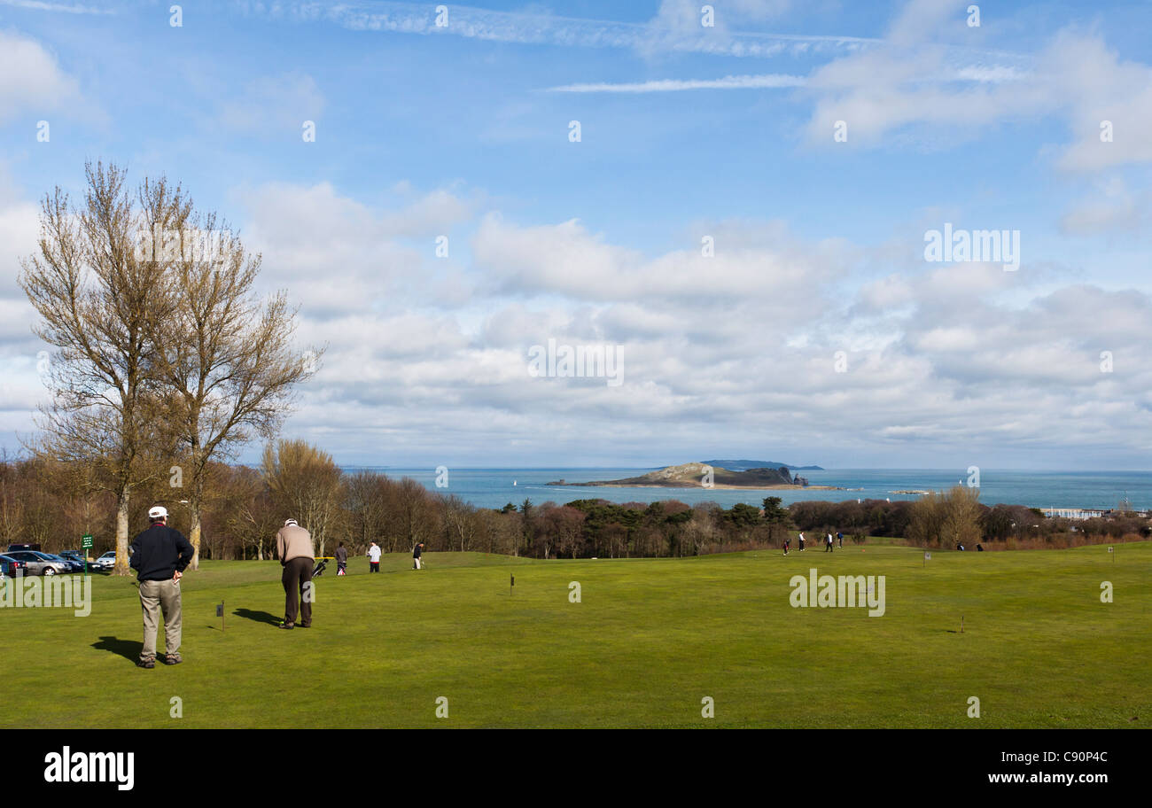 Golf course, Deerpark Hotel Golf and Spa, Howth, Dublin, Ireland Stock  Photo - Alamy