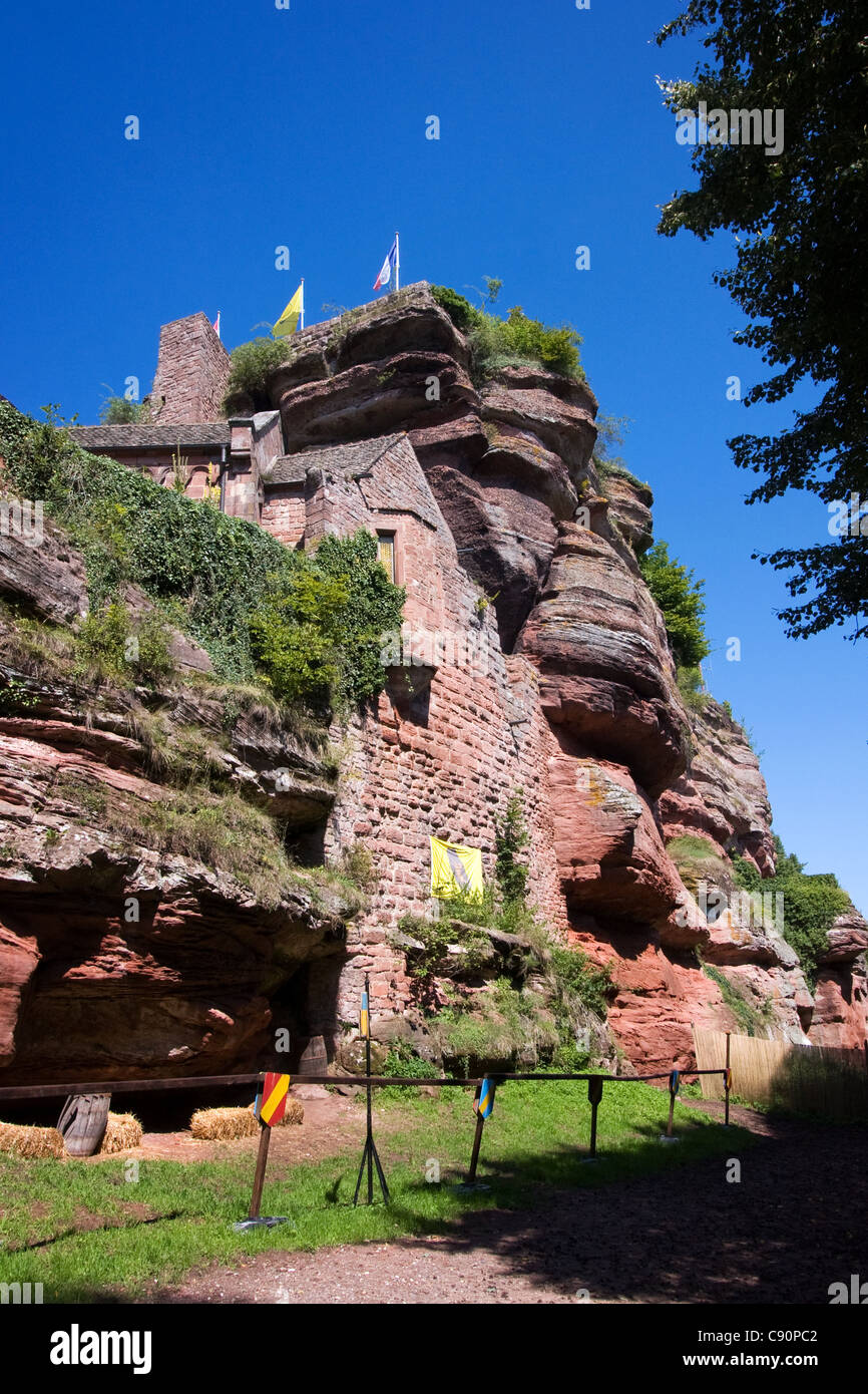 Le château du Haut-Barr , France Stock Photo