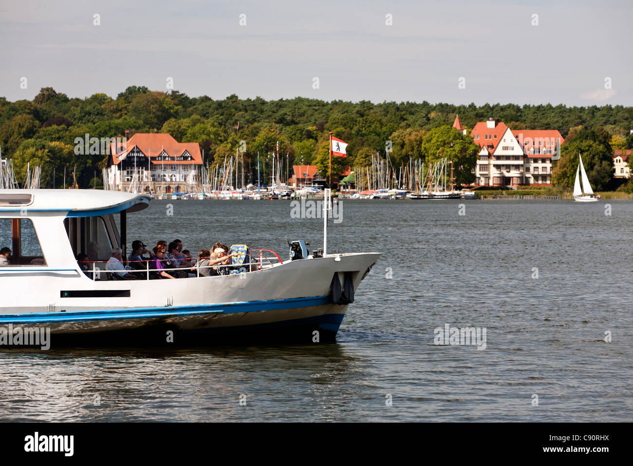 Ferry on the Wannsee, Berlin, Germany Stock Photo