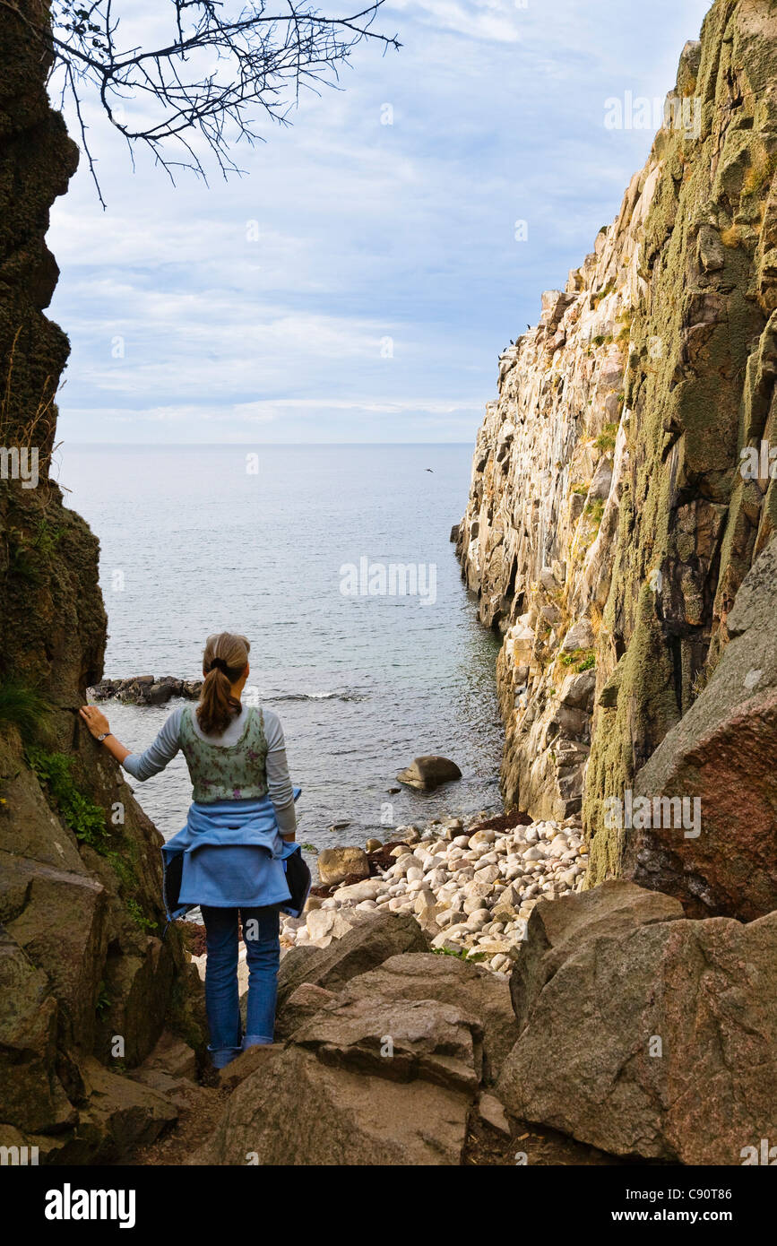 Rock coast jons kapel bornholm hires stock photography and images Alamy