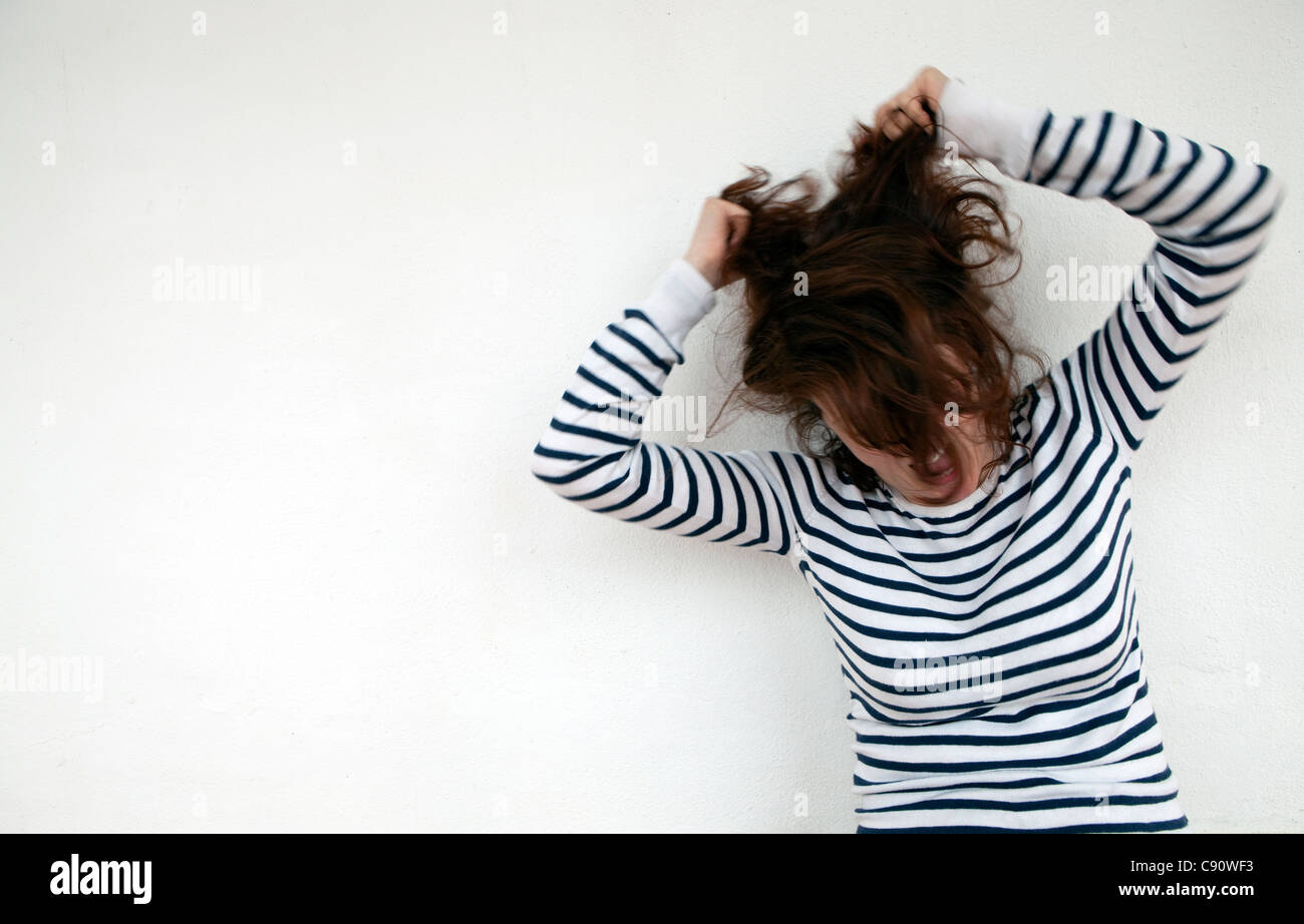 Tearing your hair out hires stock photography and images Alamy
