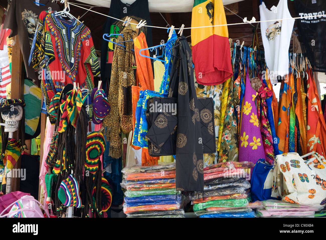 There are vibrant markets on the British Virgin islands to capture the ...