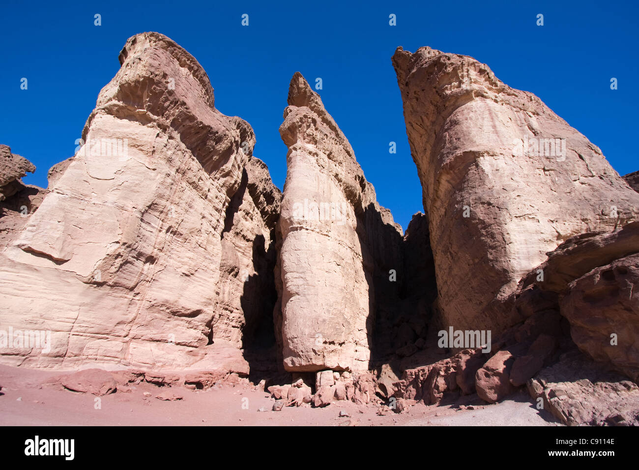 King Solomon's Pillars at Timna Park in Israel Stock Photo Alamy