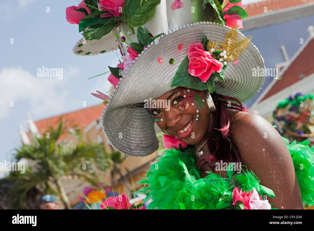 The Netherlands, Bonaire Island, Dutch Caribbean, Kralendijk, Carnival. Stock Photo