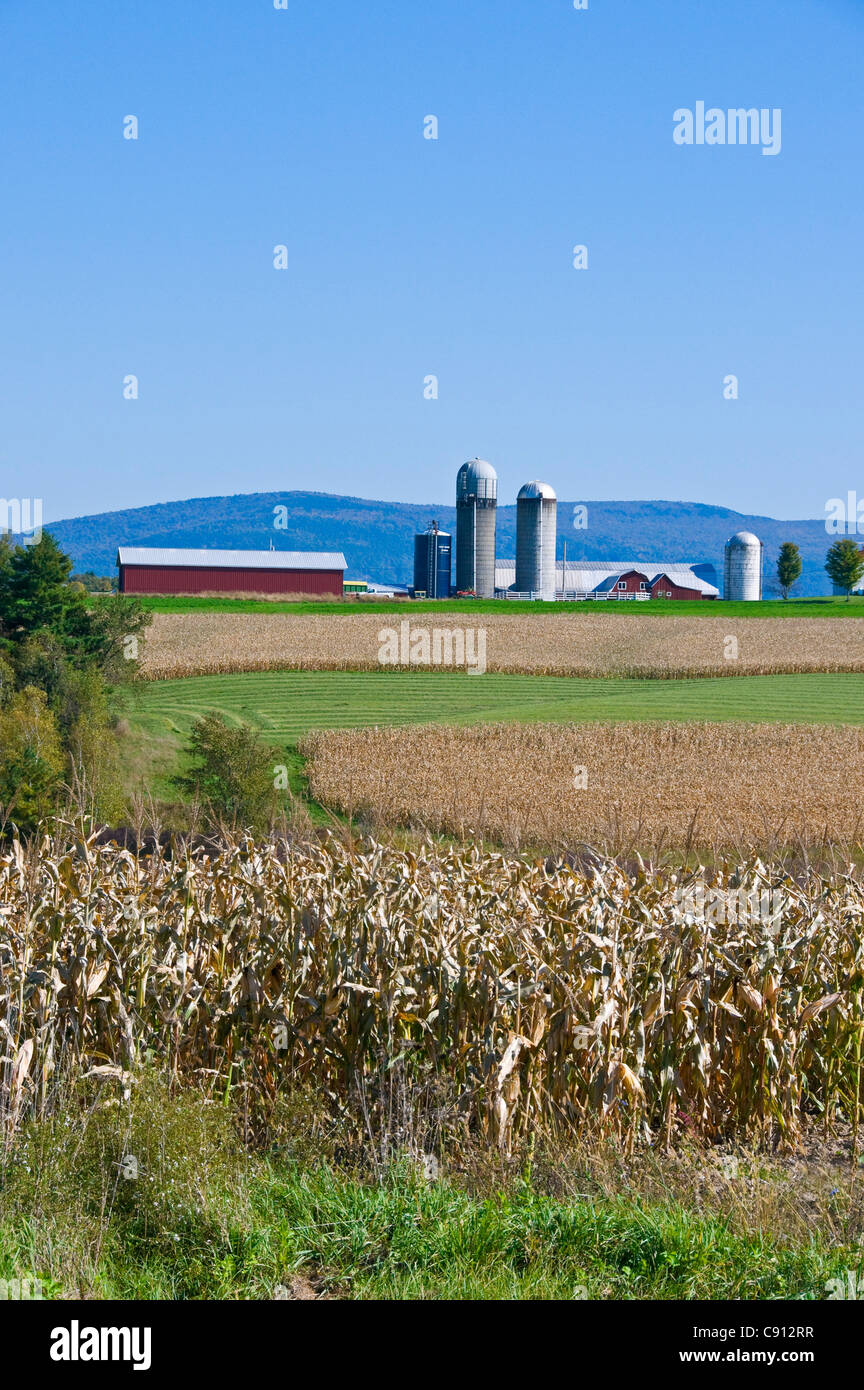 Vermont countryside farmland Stock Photo