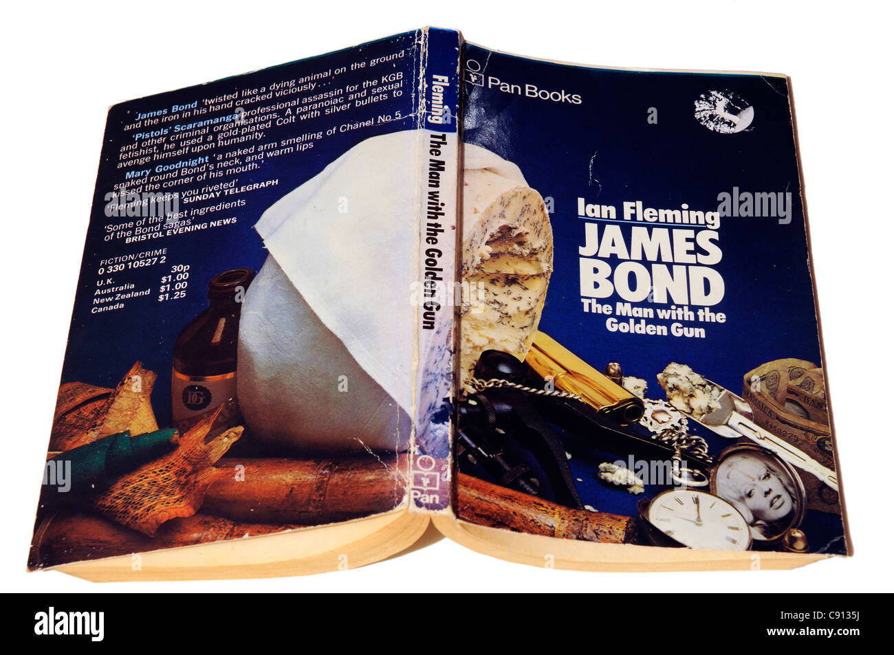 The Man with the Golden Gun by Ian Fleming Stock Photo