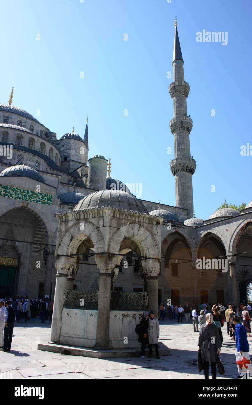 The Blue Mosque known as The Sultan Ahmed Mosque or Sultanahmet Camii