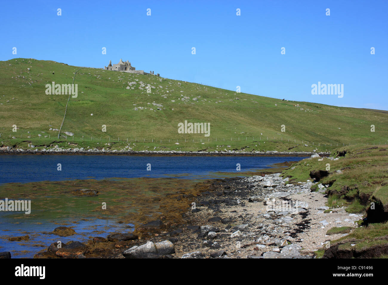 Yell is the second largest of the Shetland Islands after the mainland. It is an area of outstanding natural beauty with a Stock Photo