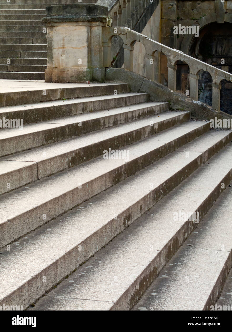 Stone steps on the remains of the Paxton's Crystal Palace building in