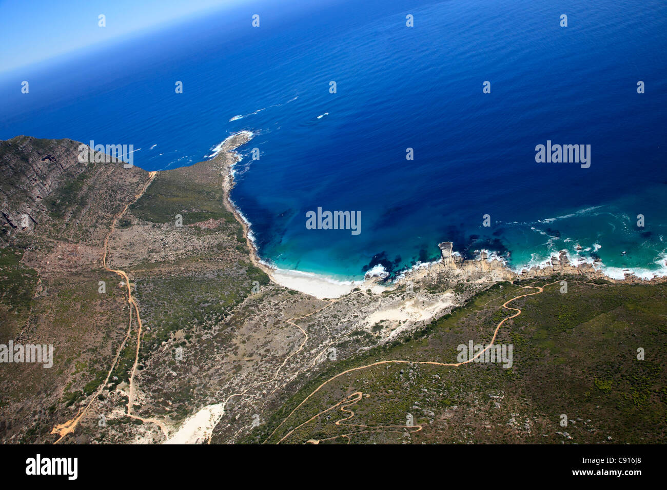 Table Mountain National Park previously known as the Cape Peninsula National Park incorporates the Cape Peninsula,which is the Stock Photo