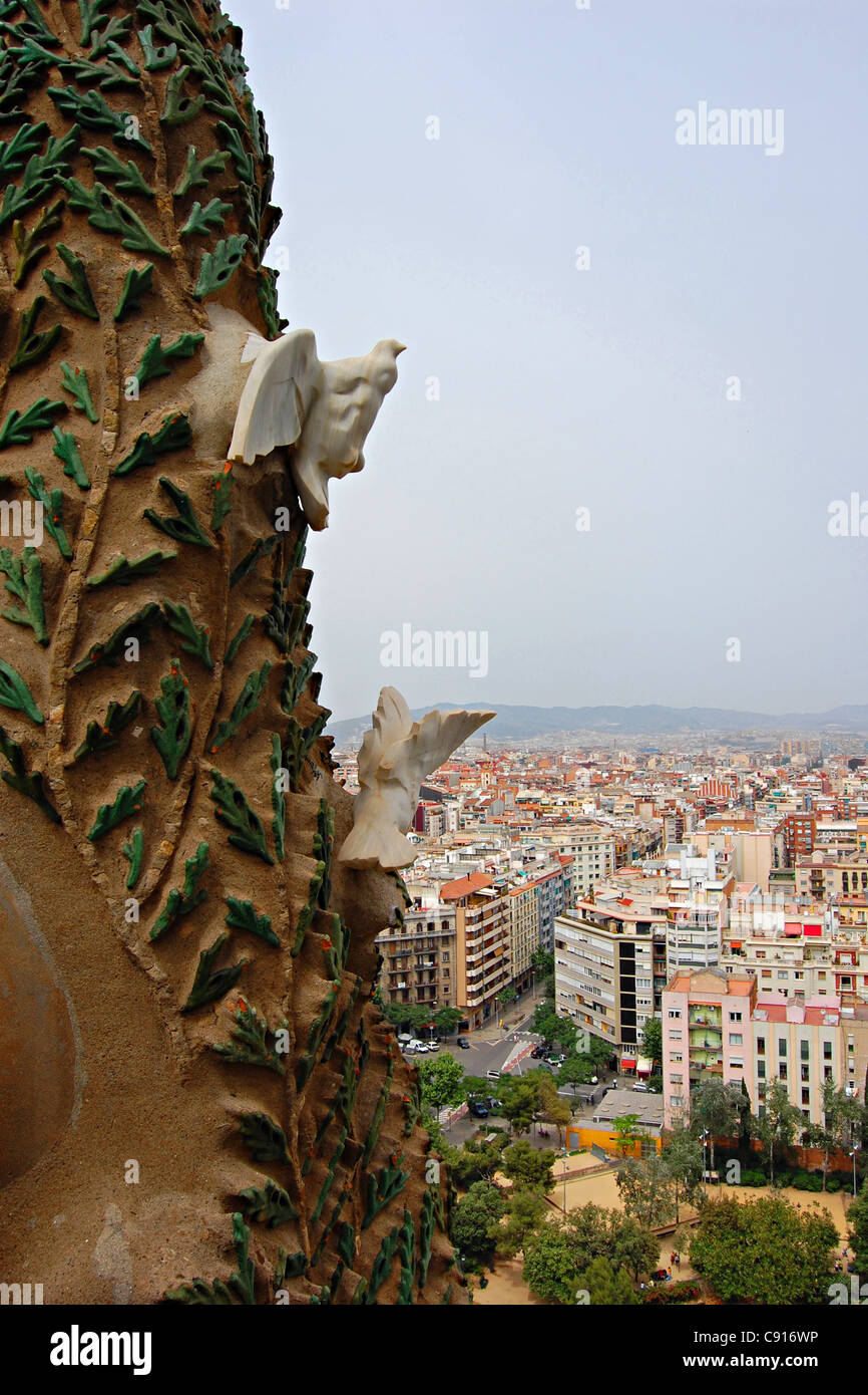 Sagrada Familia Spire Views, Barcelona, Spain Stock Photo - Alamy
