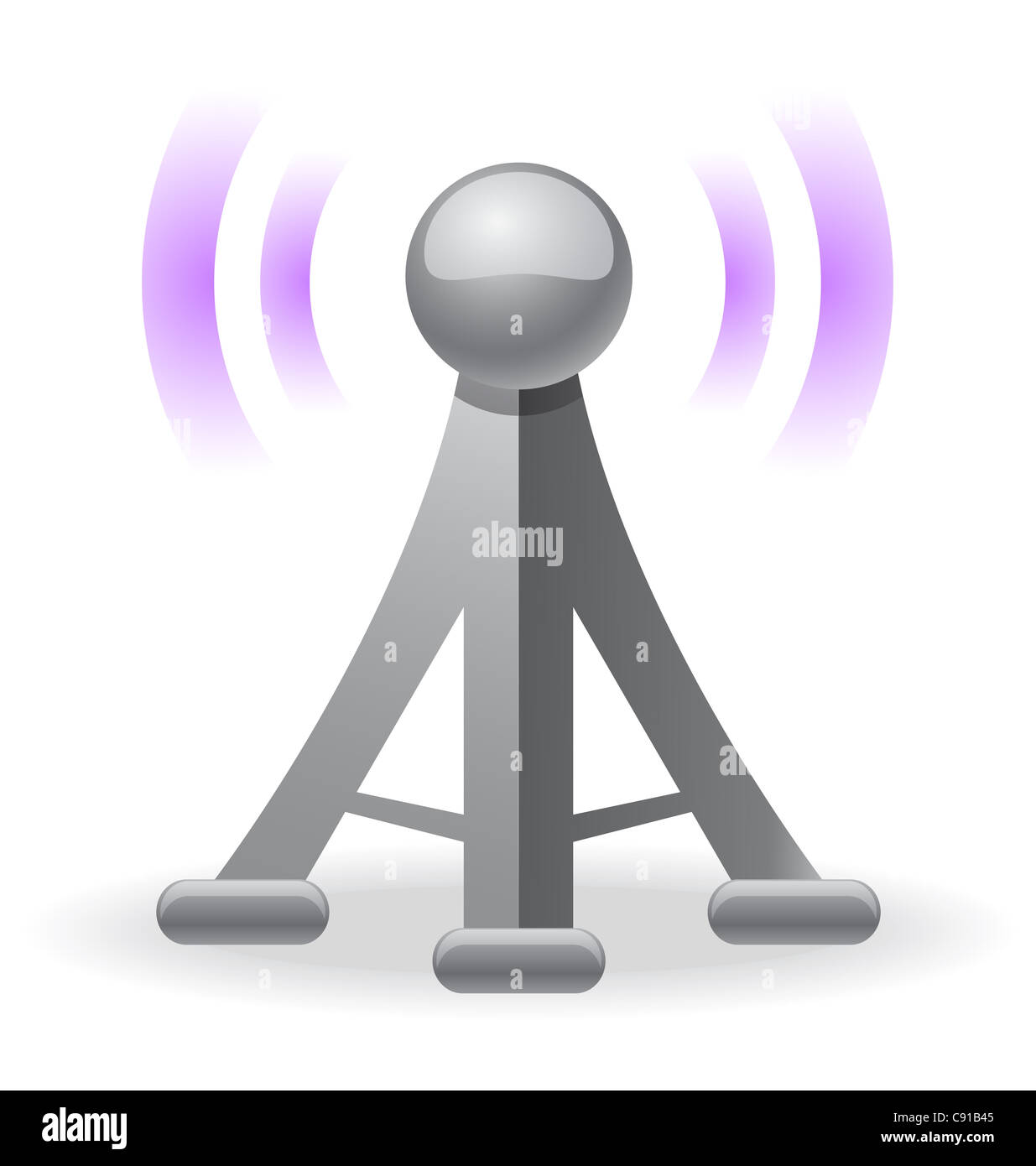 wireless tower icon Stock Photo - Alamy