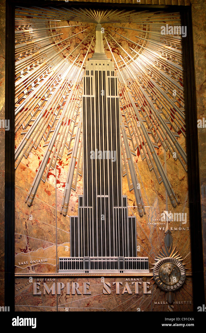 Empire State Building ArtDeco with Light|アンティーク雑貨 Empire State Building ArtDeco with Light|アンティーク雑貨