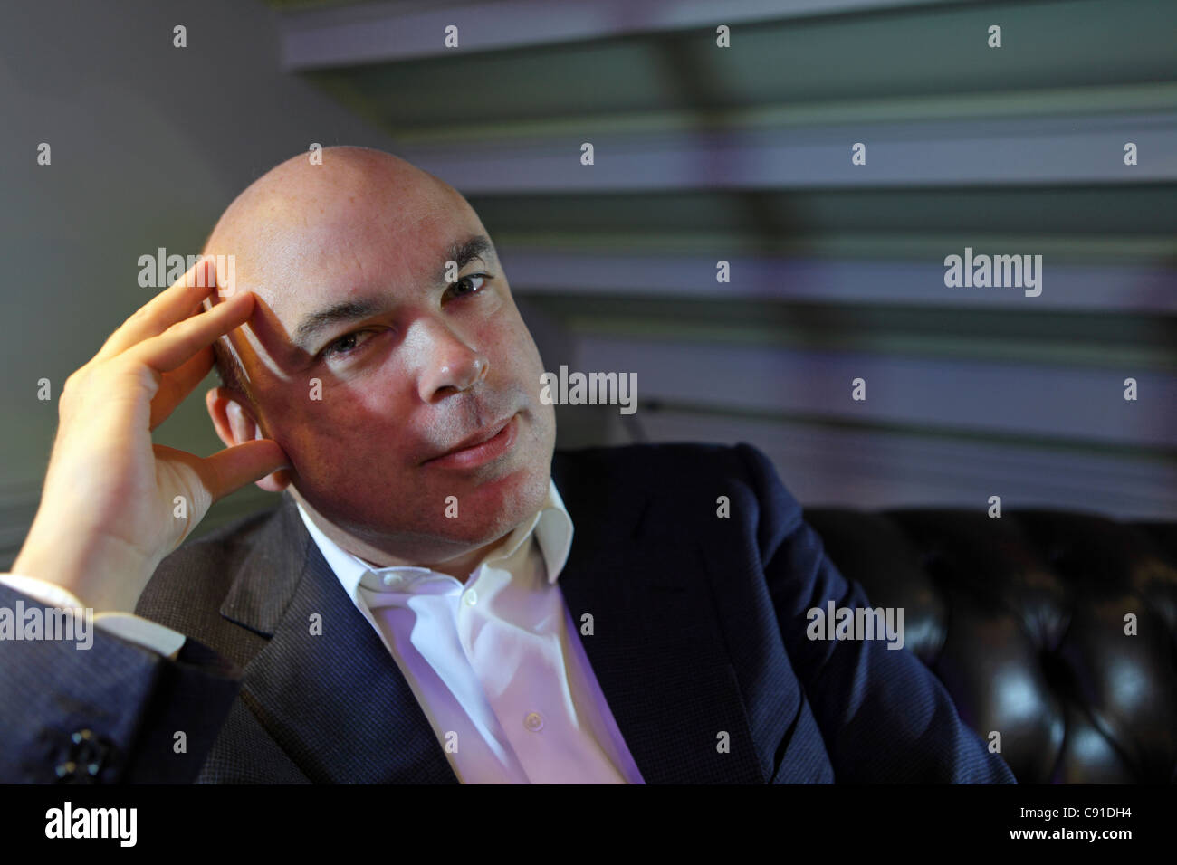 Mike Lynch, CEO Autonomy Corporation, St James Square, Westminster, London, UK Stock Photo
