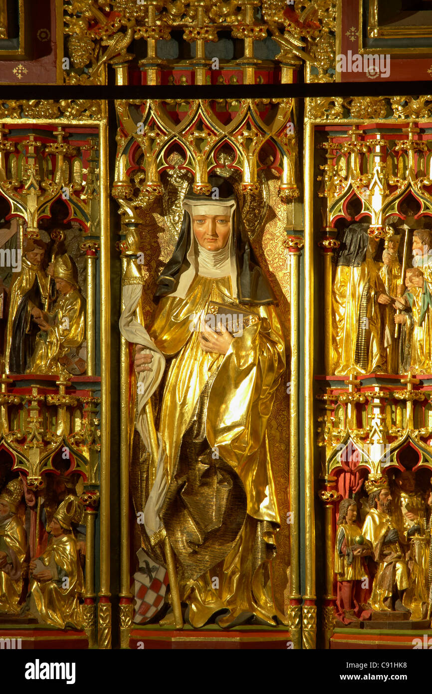 Hildegard von Bingen Altar in the Rochus chapel at Bingen Cultural Heritage of the World: Oberes Mittelrheintal (since 2002) Mit Stock Photo
