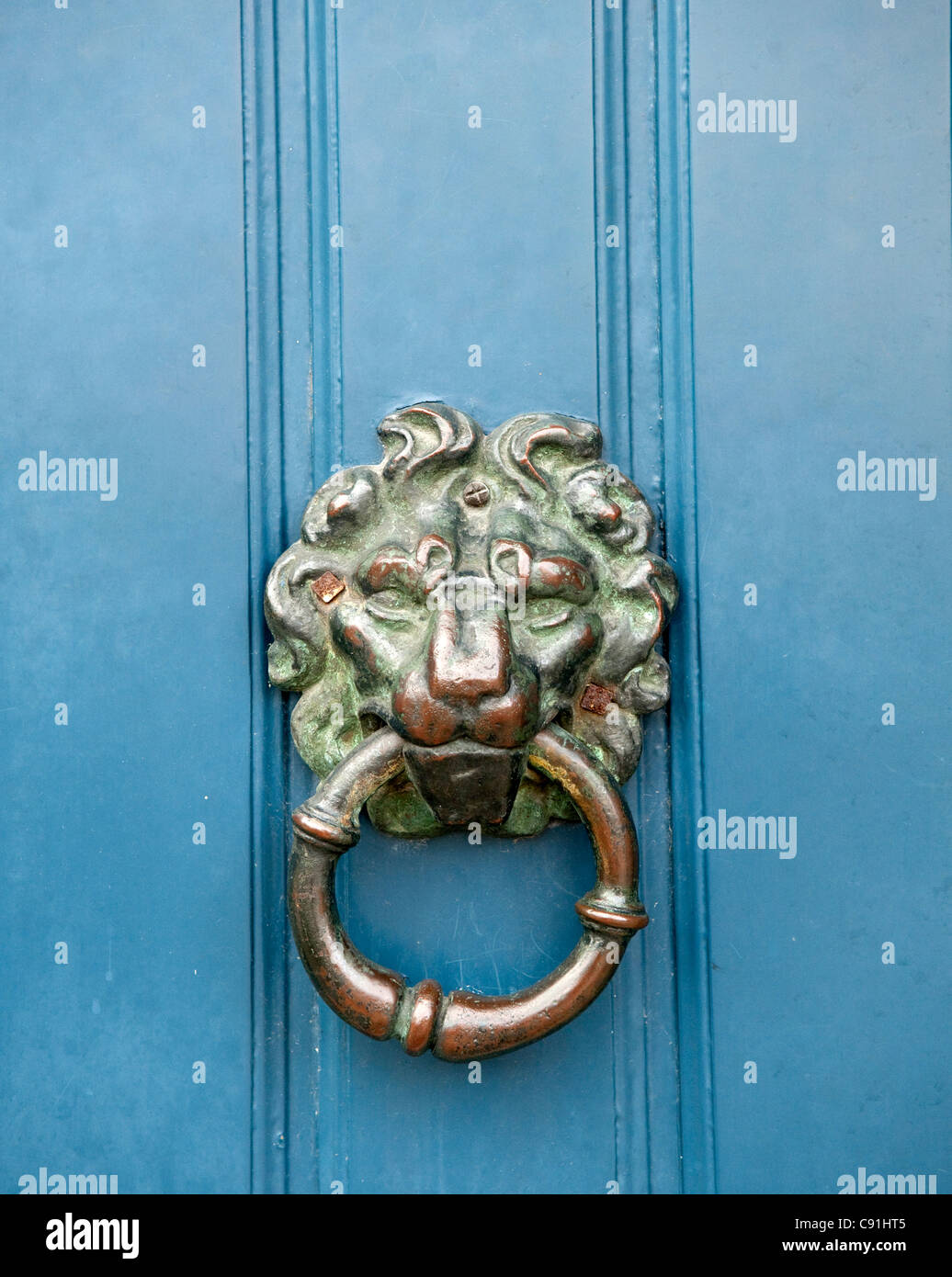 Elaborate door furniture can be seen all around Bruges with fine