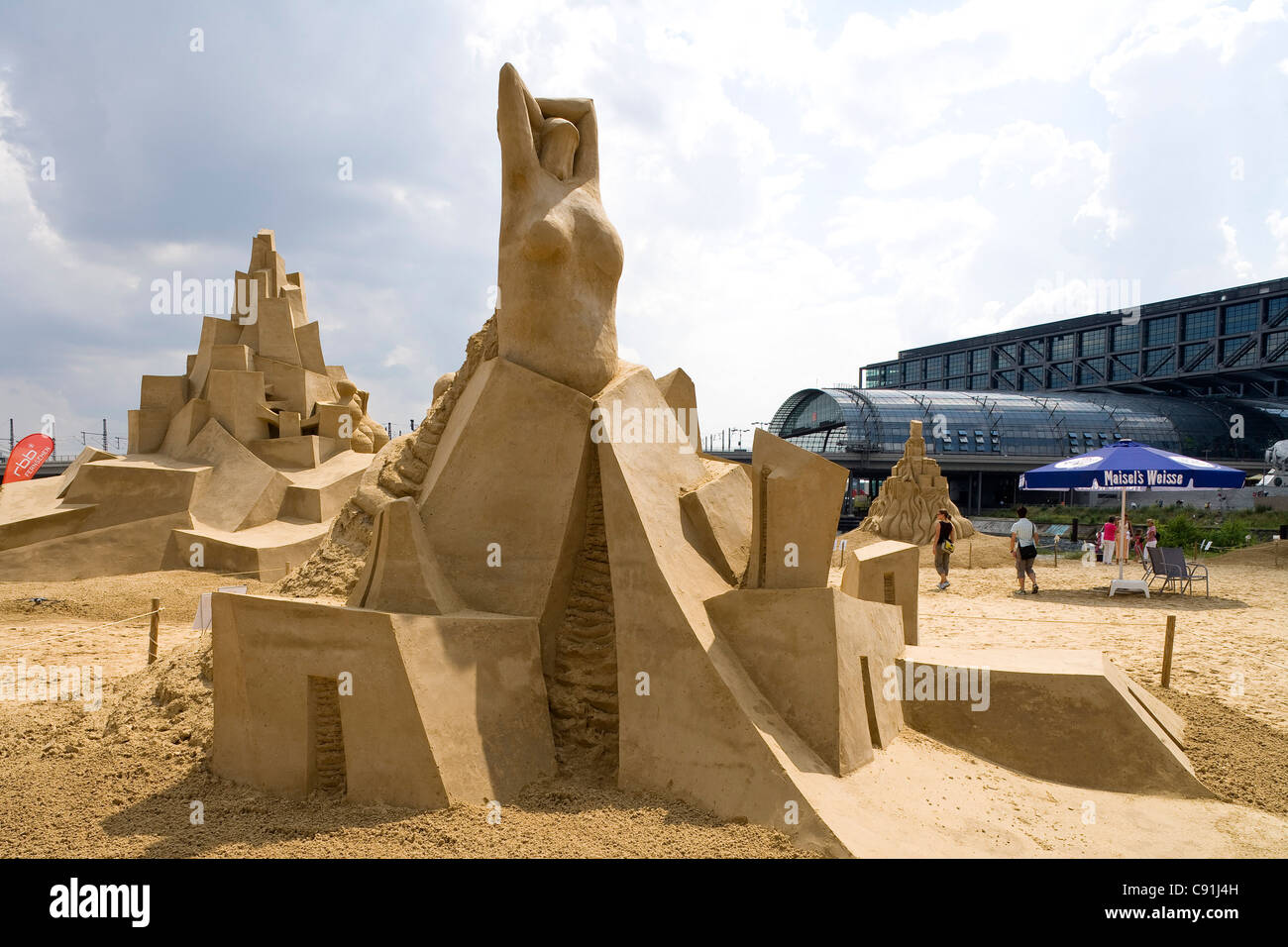 International sand sculpture festival in Berlin at Berlin central ...