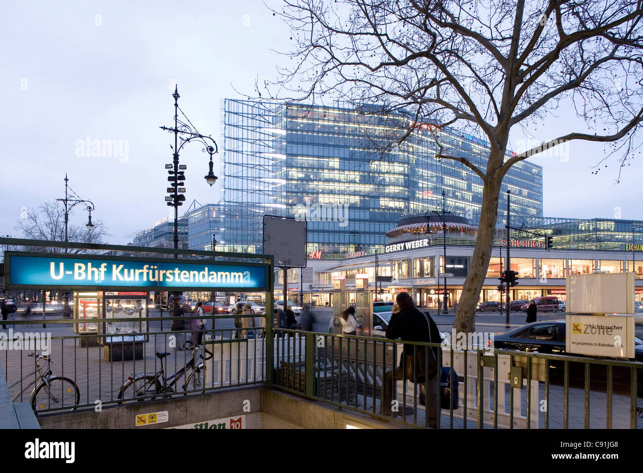 Subway station Kurfuerstendamm, Berlin-Charlottenburg, Berlin, Germany,  Europe Stock Photo - Alamy