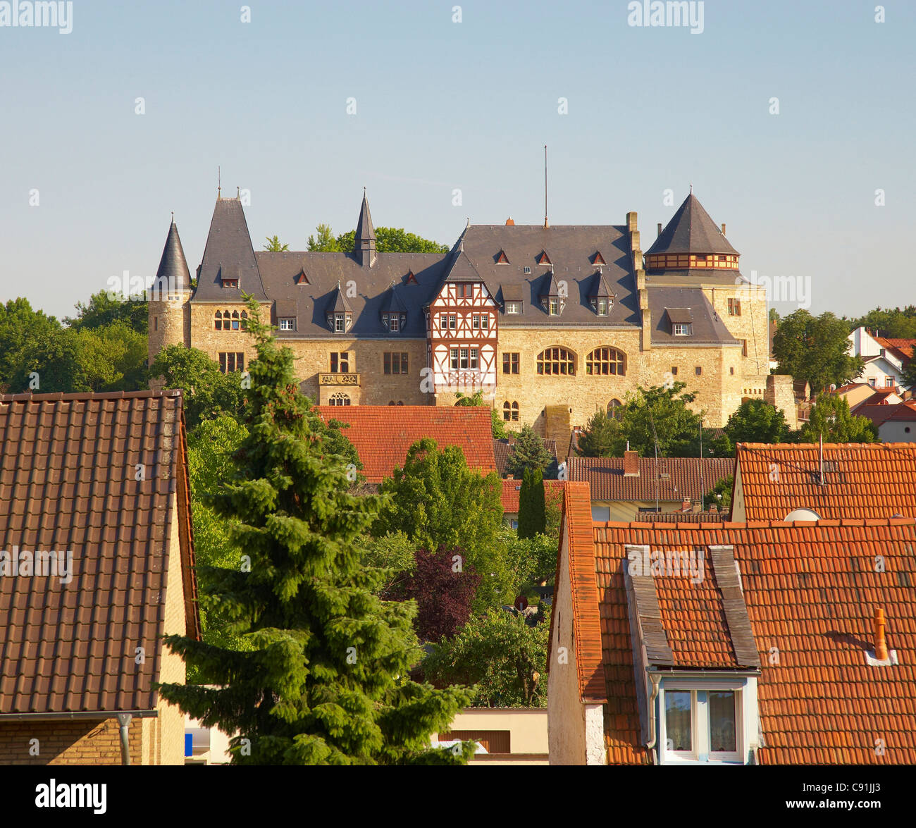 Alzey, Castle, Pfalzgrafenschloss, Old Town, Rhenish Hesse, Rhineland ...