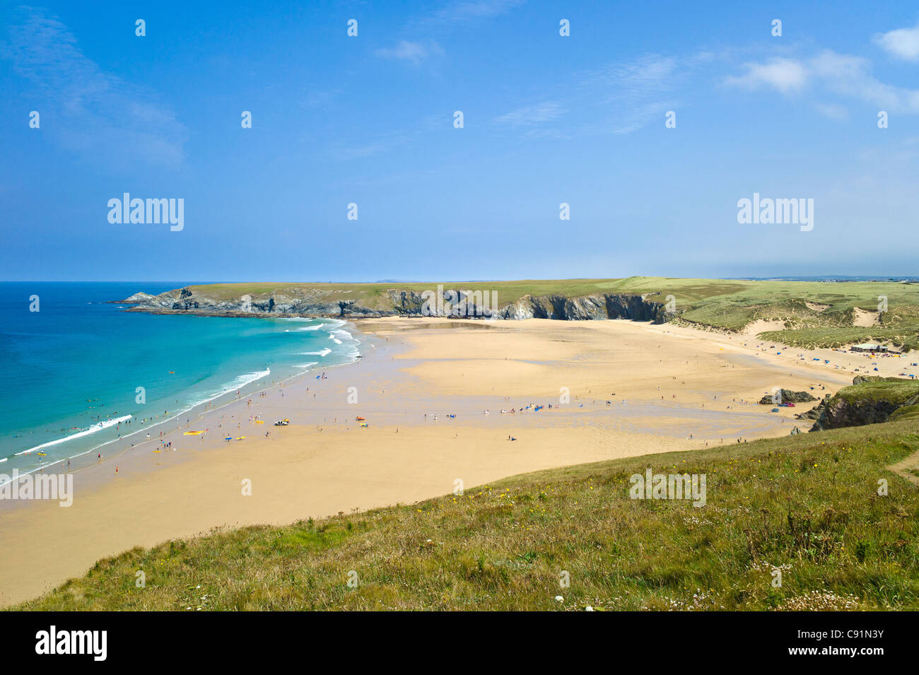 Holywell Bay, Cornwall, UK Stock Photo Alamy