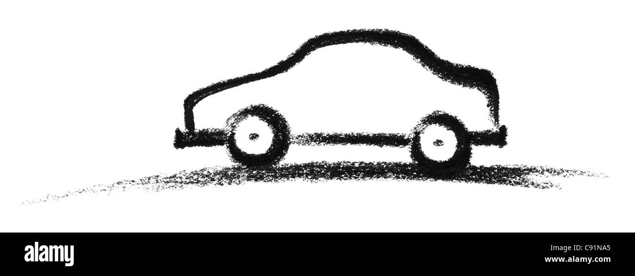 Crayon drawing of car hires stock photography and images Alamy