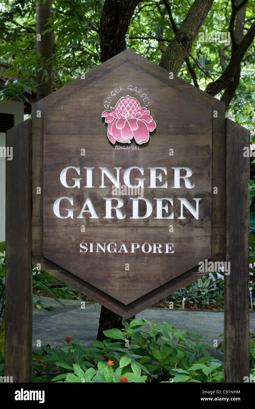 Botanic Gardens ginger garden Stock Photo Alamy