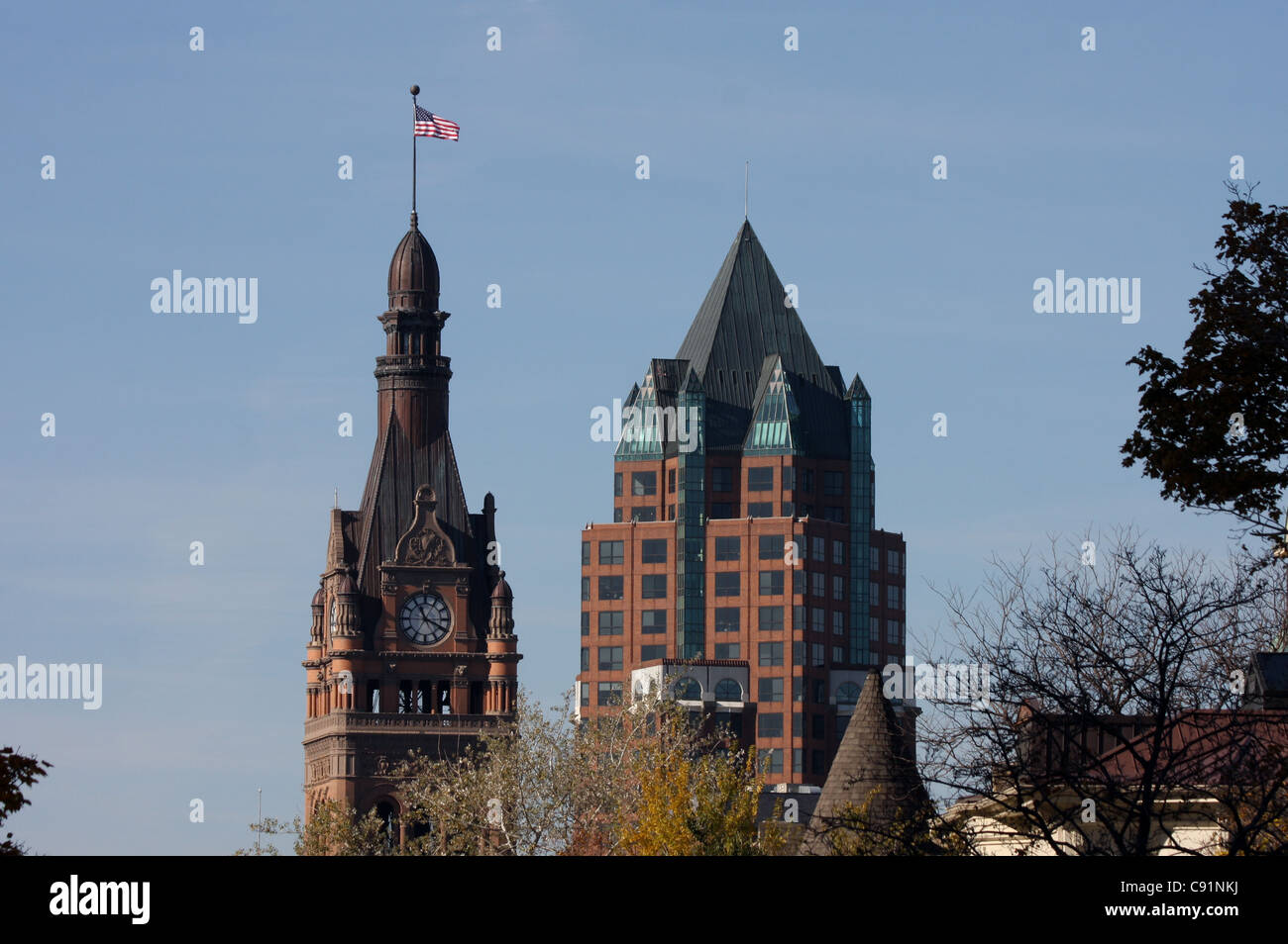 Milwaukee City Hall buildings Milwaukee Wisconsin Stock Photo Alamy