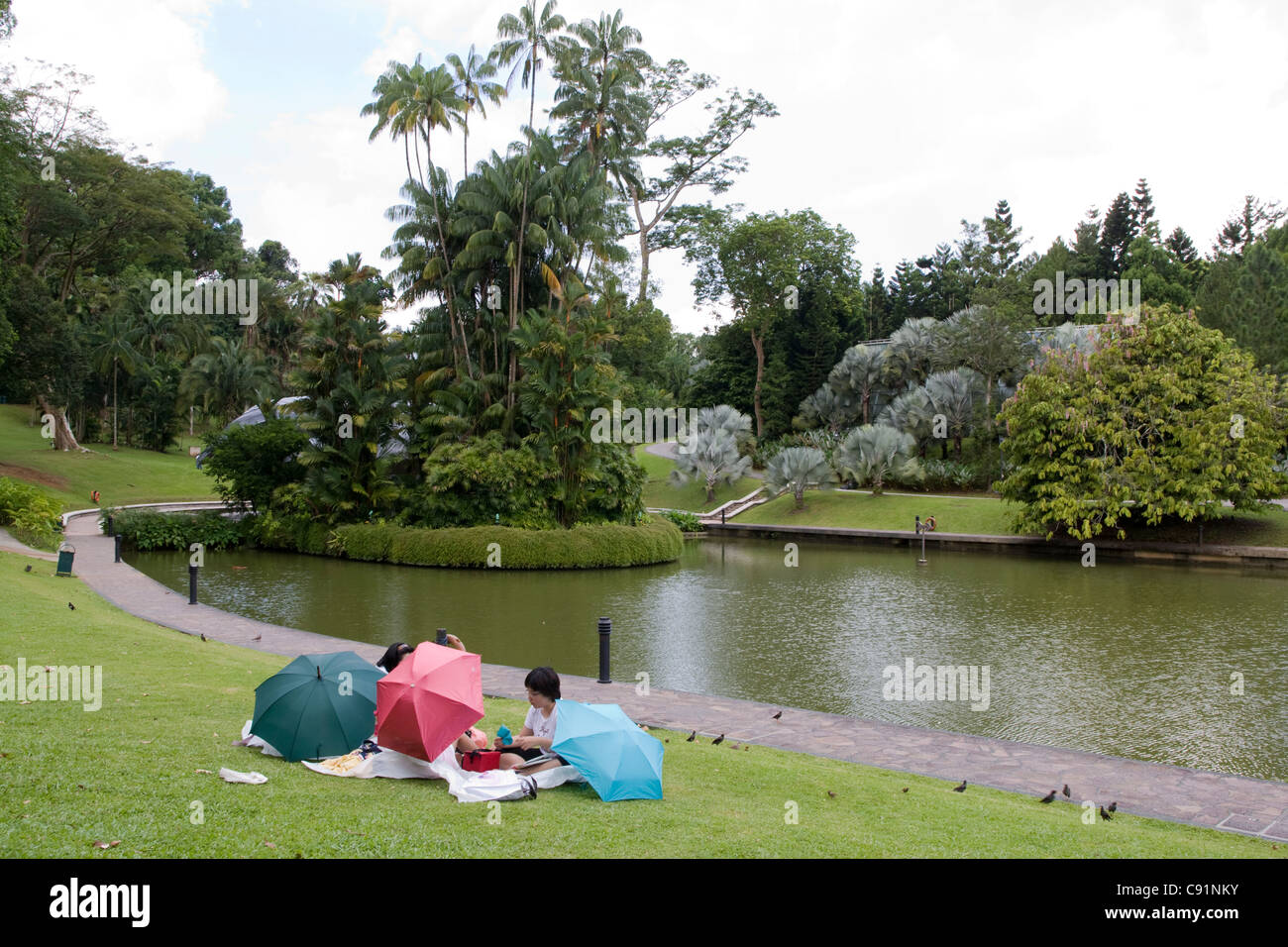 Botanic Gardens picnic Stock Photo Alamy