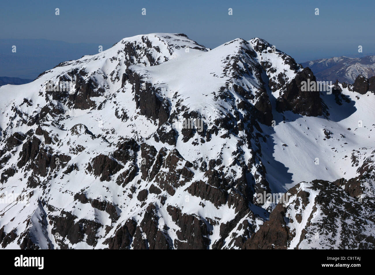 The highest peaks of the Atlas Mountains - Ras n'Ouanoukrim Peak