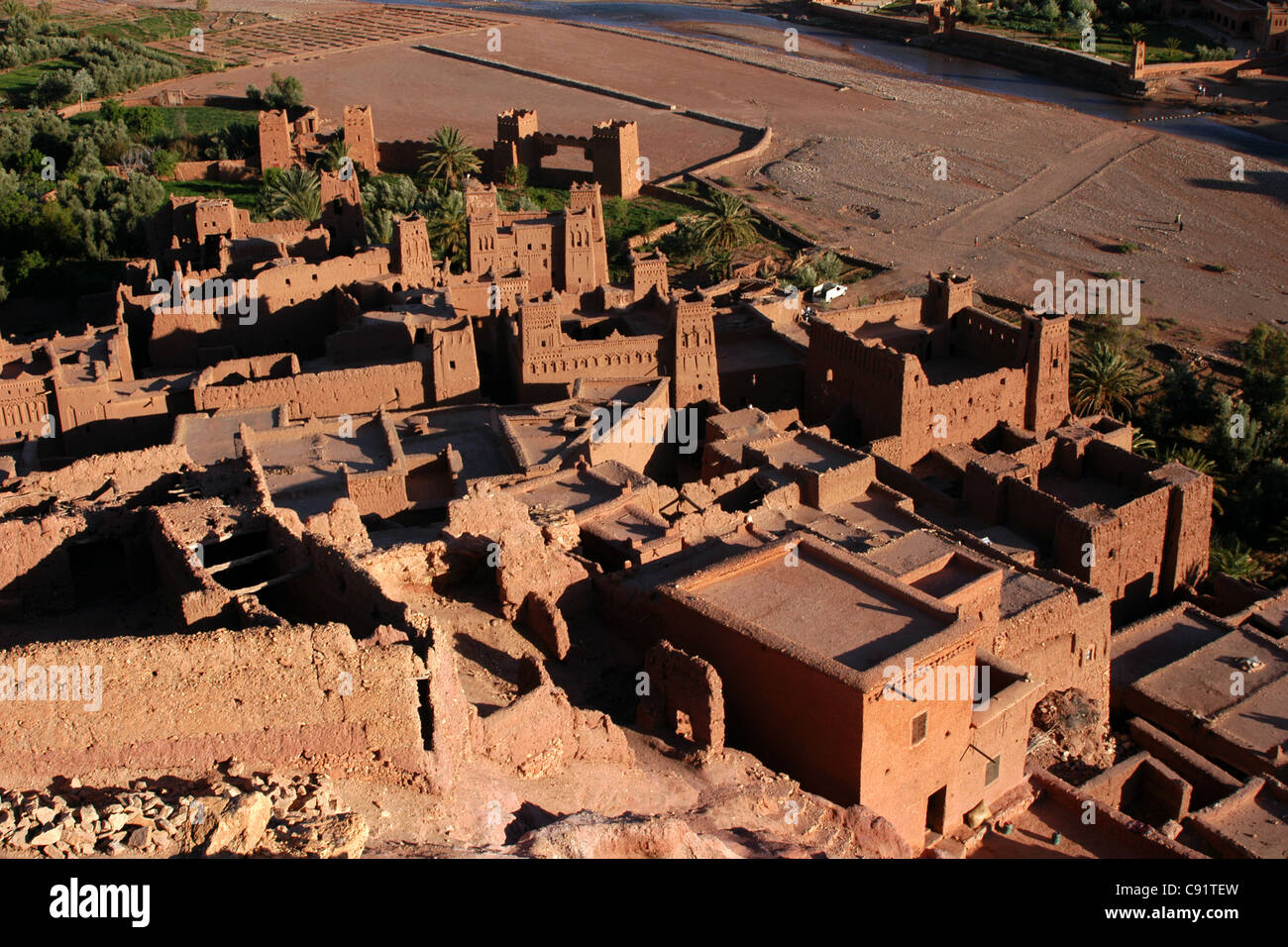 Fortified village of Ait Benhaddou in Morocco. Stock Photo