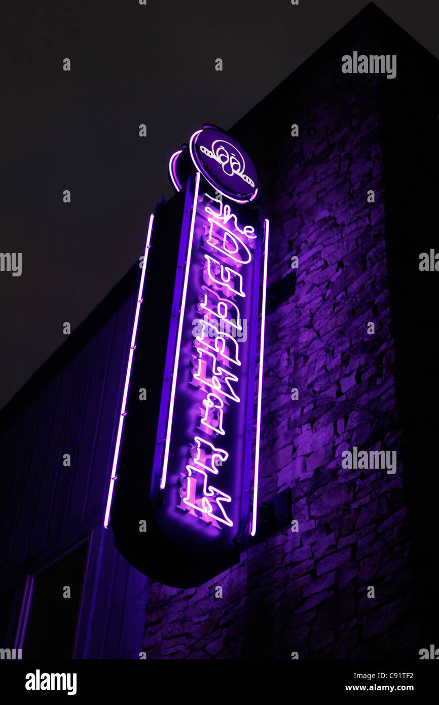 dunkirk square neon sign restaurant sports bar Bloomington Indiana