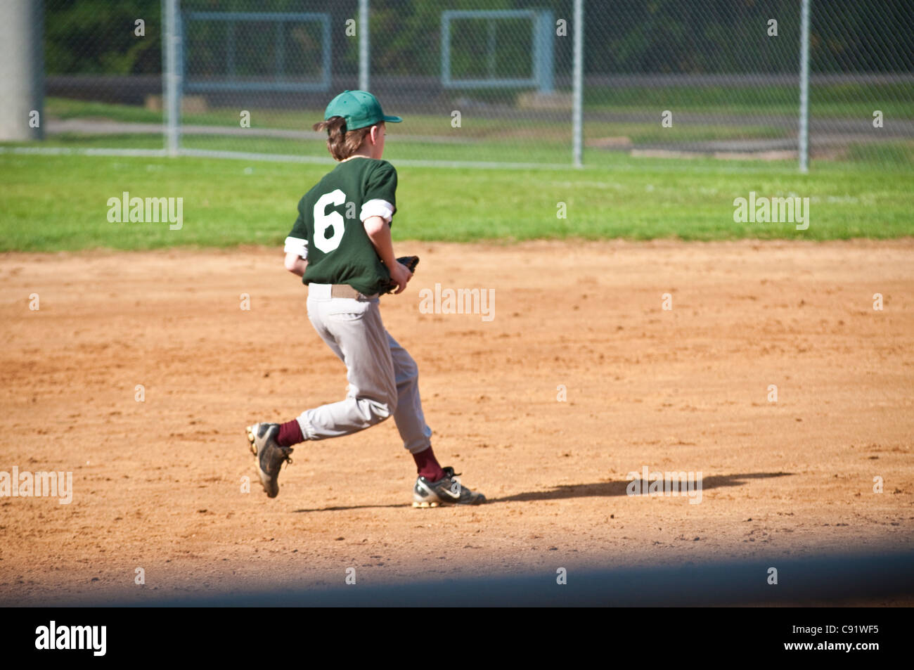 Boys Youth softball baseball game Stock Photo Alamy