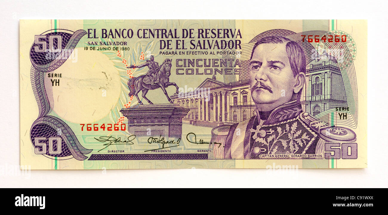 El Salvador Colon Currency High Resolution Stock Photography And Images Alamy