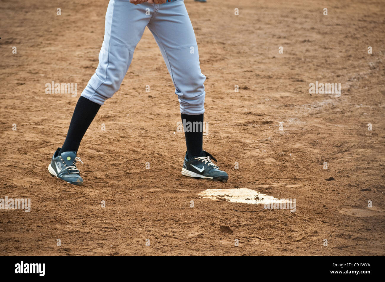 Youth softball baseball game Stock Photo Alamy