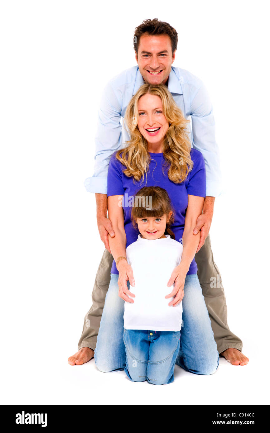 couple with a daughter Stock Photo