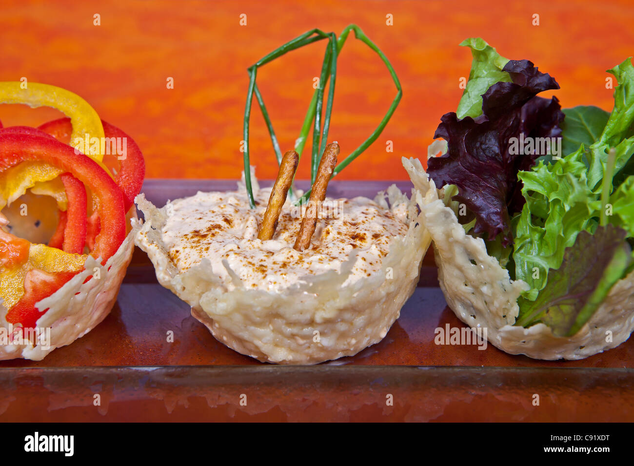 Cheese dip cheese spread with cottage cheese and Swiss mountain cheese