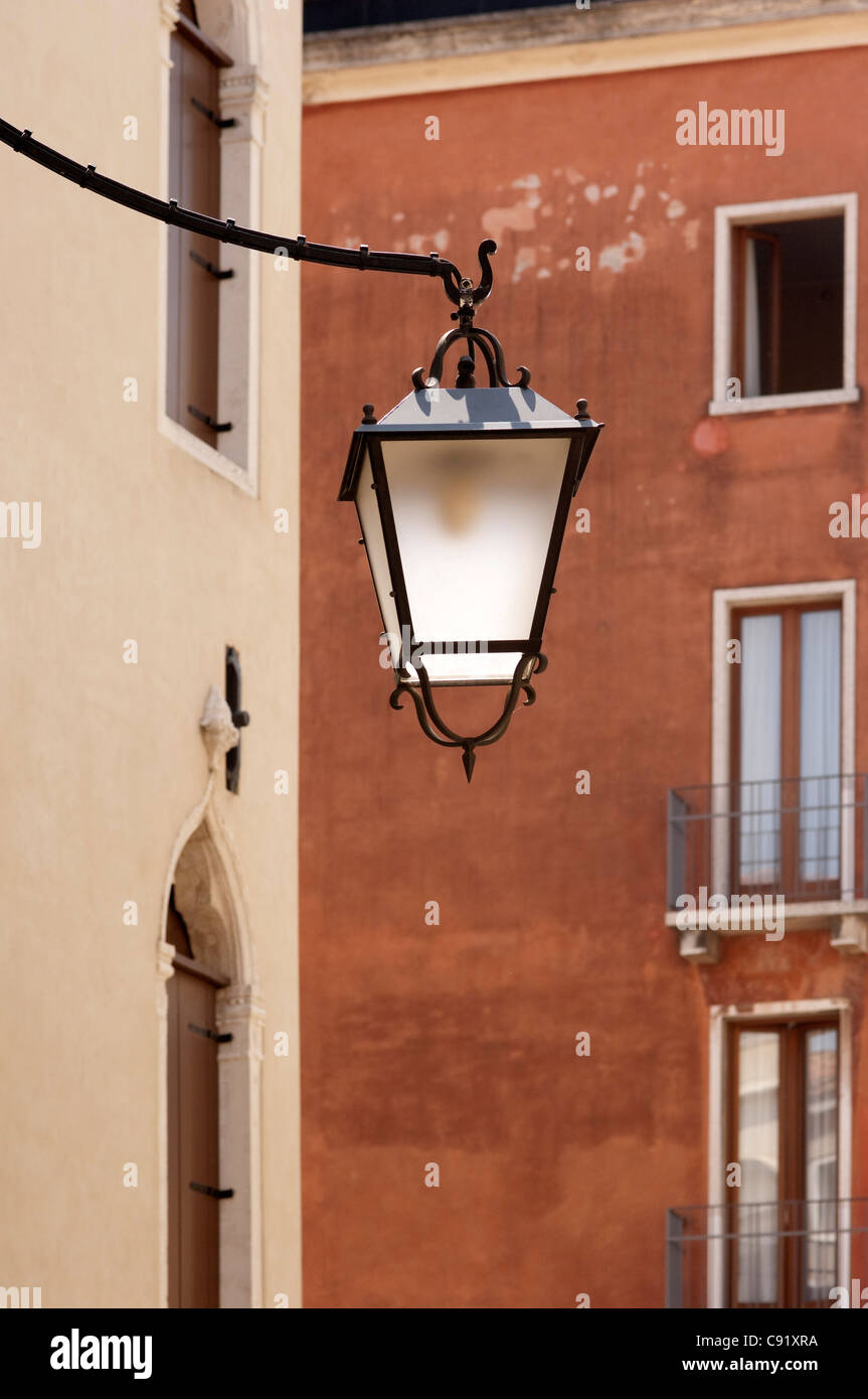 Venice's romatic streets and historic architecture are lit by an array