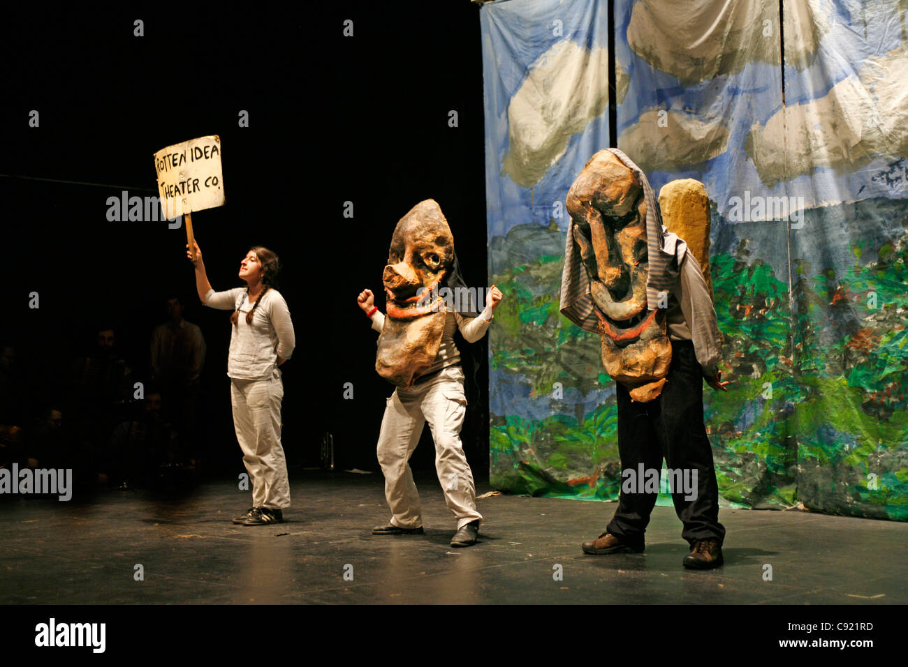 Bread & Puppet performance at Theater for the New City Stock Photo Alamy