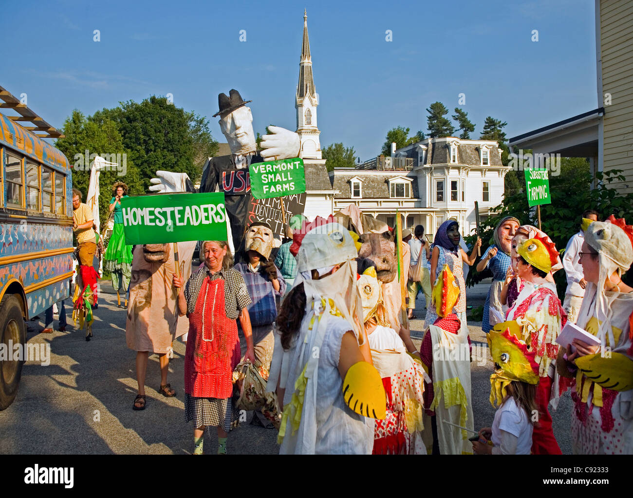 Bread & Puppet theater in Montpelier VT parade Stock Photo Alamy