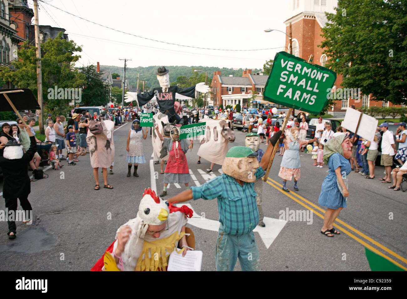 Bread & Puppet theater in Montpelier VT parade Stock Photo Alamy
