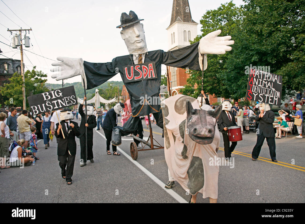 Bread & Puppet theater in Montpelier VT parade Stock Photo Alamy