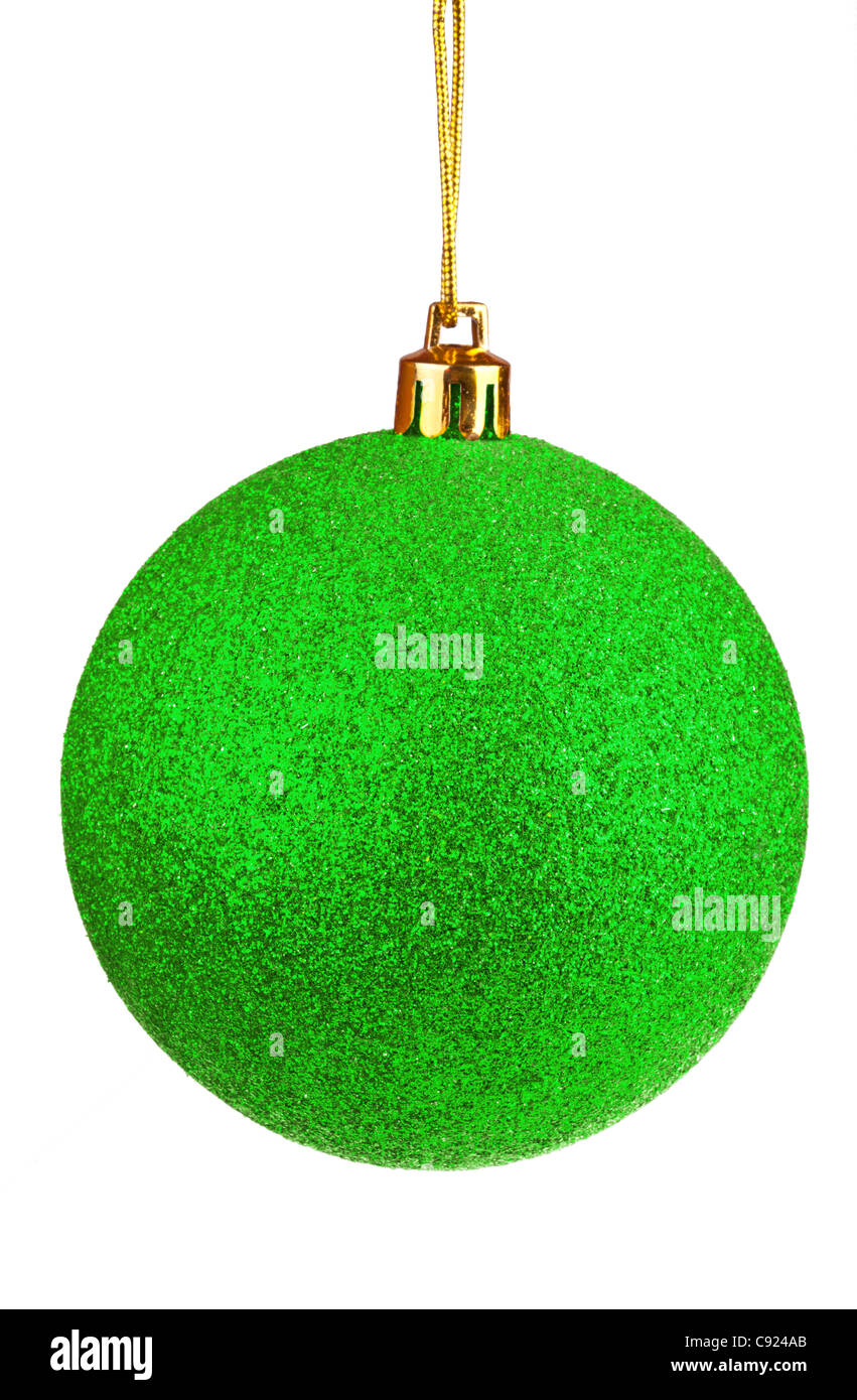 Christmas ball isolated on white background Stock Photo - Alamy