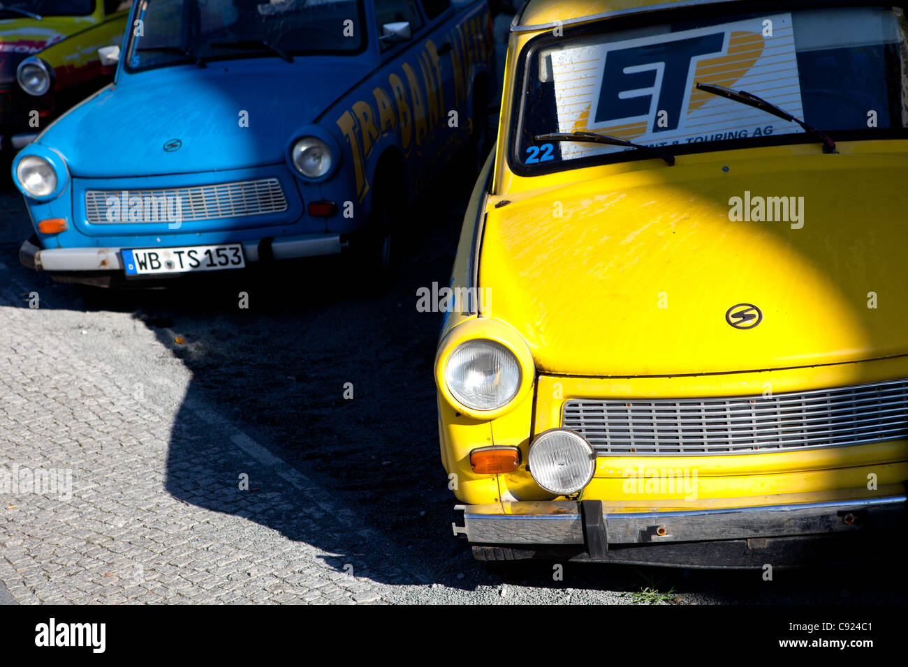 Trabant car rental in Berlin, Germany Stock Photo