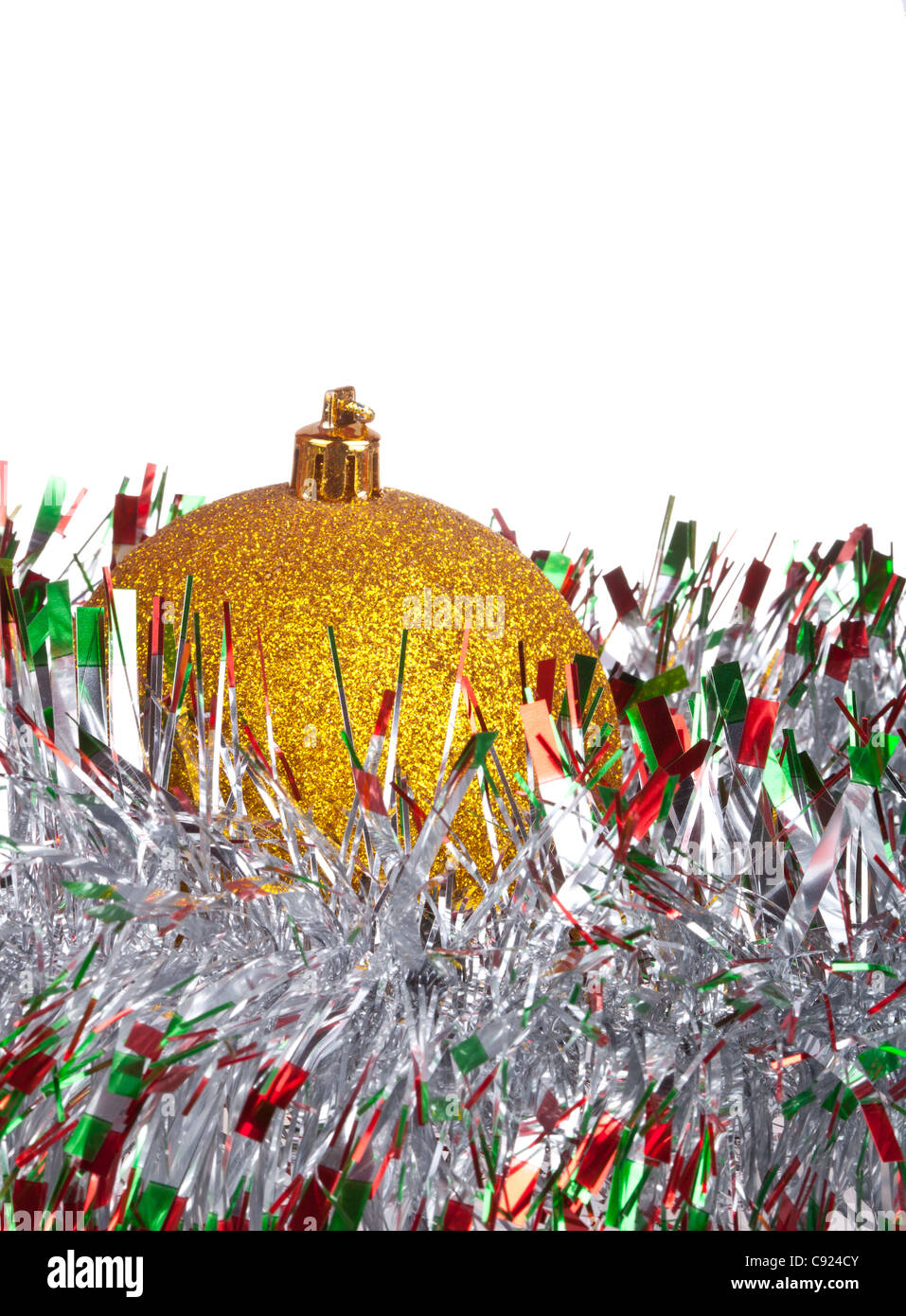 Christmas ball isolated on white background Stock Photo - Alamy