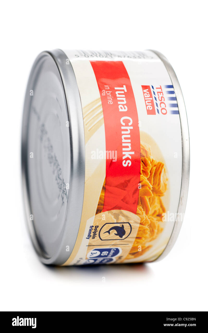 Can Canned Chunks Fish Food Tesco Tescos Tin Tinned Tuna