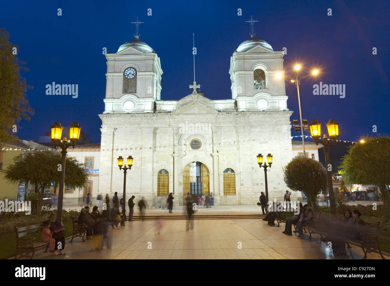 Peru, Junin, Huancayo, the Cathedral Stock Photo